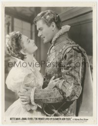 5j1823 PRIVATE LIVES OF ELIZABETH & ESSEX 8x10.25 still 1939 best Errol Flynn & Olivia De Havilland!