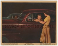 5j1828 REBEL WITHOUT A CAUSE color 8x10 still #11 1955 Wood wishes James Dean luck at drag race!