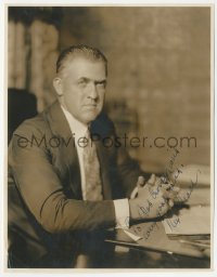 5j0197 REX BEACH signed 7.25x9.25 still 1920s the famous American novelist & playwright by Bachrach!