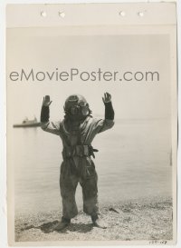 5j1835 SEA GOD 8x11 key book still 1930 great image of Richard Arlen in deep sea diving suit!