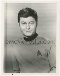 5j1843 STAR TREK TV 7x9 still 1960s best close portrait of DeForest Kelley in costume as Bones!