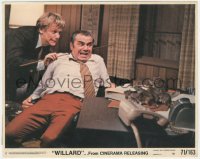 5j1865 WILLARD 8x10 mini LC 1971 Bruce Davison with pet rats & terrified Ernest Borgnine!