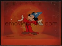 5j0562 MICKEY MOUSE 8x11 serigraph animation cel 1988 Sorcerer's Apprentice, Fantasia, from magazine