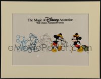 5j0563 MICKEY MOUSE matted progressive animation cel 1990s shows basic steps in bringing him to life!