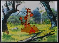 5j0405 WINNIE THE POOH limited edition serigraph cel 1990s Tigger is bouncing on his belly!