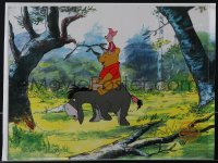 5j0404 WINNIE THE POOH & THE BLUSTERY DAY limited edition serigraph cel 1990s with Piglet & Eeyore!