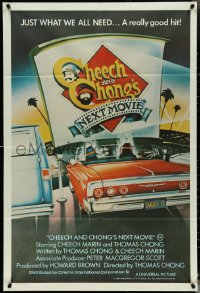 5j0578 CHEECH & CHONG'S NEXT MOVIE Aust 1sh 1980 see Cheech Marin & Tommy Chong do number 2!