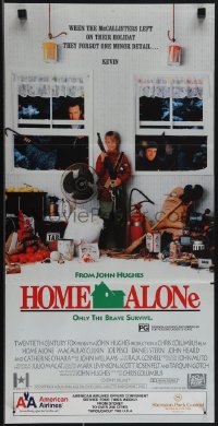 5j0778 HOME ALONE Aust daybill 1990 classic Macaulay Culkin, Daniel Stern, Joe Pesci!