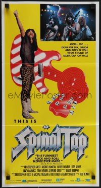 5j0809 THIS IS SPINAL TAP Aust daybill 1985 Rob Reiner rock & roll cult classic, different image!