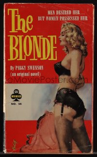 5j1678 BLONDE paperback book 1962 sexy Paul Rader art, men desired her... but women possessed her!