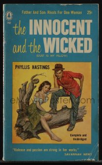 5j1682 DUST IS MY PILLOW paperback book 1956 The Innocent and The Wicked, father & son love rivals!