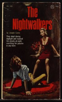 5j1688 NIGHTWALKERS paperback book 1967 they slept during daylight and roamed the streets at night!