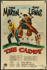 5j0875 CADDY 1sh 1953 screwballs Dean Martin & Jerry Lewis golfing, plus Donna Reed!