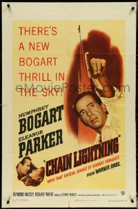 5j0881 CHAIN LIGHTNING 1sh 1949 great image of WWII military test pilot Humphrey Bogart!