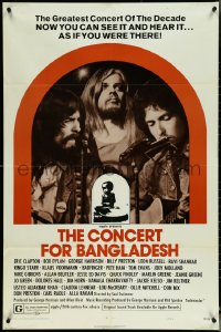 5j0891 CONCERT FOR BANGLADESH style B 1sh 1972 rock & roll benefit show, Bob Dylan, George Harrison!