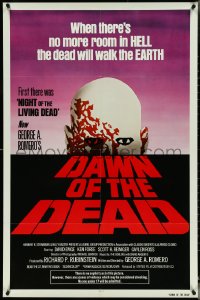 5j0899 DAWN OF THE DEAD 1sh 1979 George Romero, no more room in HELL for the dead, Powers art!