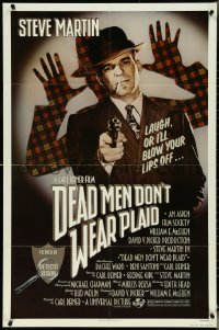 5j0901 DEAD MEN DON'T WEAR PLAID 1sh 1982 Steve Martin will blow your lips off if you don't laugh!