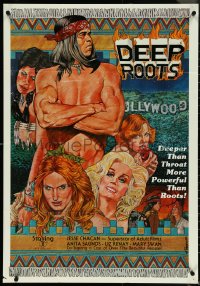 5j0904 DEEP ROOTS 25x36 1sh 1978 Jesse Chacan, Deeper than Throat and more powerful than Roots!