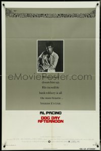 5j0912 DOG DAY AFTERNOON style B 1sh 1975 Al Pacino, Sidney Lumet bank robbery crime classic!