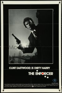 5j0923 ENFORCER int'l 1sh 1976 classic image of Clint Eastwood as Dirty Harry holding .44 magnum!