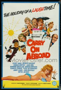 5j0880 CARRY ON ABROAD English 1sh 1972 Sidney James, Kenneth Williams, Joan Sims, English sex!