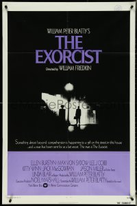 5j0929 EXORCIST int'l 1sh 1974 William Friedkin horror classic, William Peter Blatty!