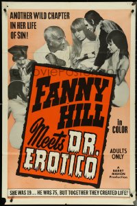 5j0933 FANNY HILL MEETS DR EROTICO 1sh 1967 Barry Mahon, another chapter in her life of sin!