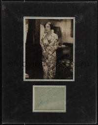 5j0288 FLORENCE VIDOR signed 4x5 album page in 14x18 display 1920s ready to frame on your wall!