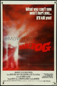 5j0954 FOG 1sh 1980 John Carpenter, what you can't see won't hurt you, it'll kill you!