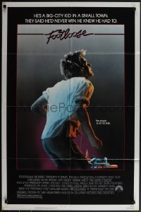 5j0955 FOOTLOOSE PG-rated 1sh 1984 competitive dancer Kevin Bacon has the music on his side!