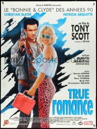 5j0387 TRUE ROMANCE French 1p 1993 Christian Slater & Patricia Arquette, Tarantino, cast style!