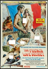 5j0959 FRENCH LOVE SECRET 1sh 1974 for the first time, the French sex secret revealed!