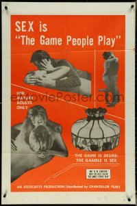 5j0966 GAME PEOPLE PLAY 1sh 1967 Mitch McGuire, Anne Lind, SEX is the game!