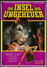 5j0725 FOOD OF THE GODS German 1977 different art of giant rat feasting on sexy girl!