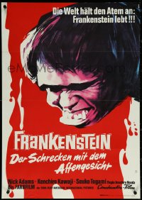 5j0727 FRANKENSTEIN CONQUERS THE WORLD German 1967 Toho, Ishiro Honda, art of terrifying monster!