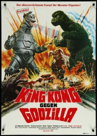 5j0729 GODZILLA VS. BIONIC MONSTER German 1974 Jun Fukuda's Gojira tai Mekagojira, Toho sci-fi!