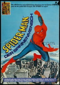 5j0750 SPIDER-MAN German 1978 Marvel Comic, great image of Nicholas Hammond as Spidey!