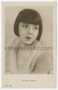 5j1668 COLLEEN MOORE #3129/1 German Ross postcard 1929 head & shoulders portrait of the silent star!