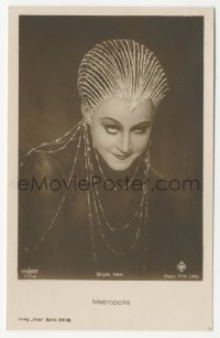 5j1671 METROPOLIS #71/12 German Ross postcard 1927 Brigitte Helm close up, Fritz Lang's masterpiece!