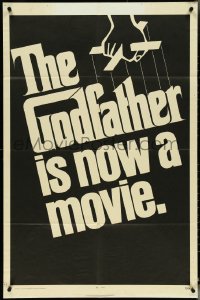 5j0976 GODFATHER teaser 1sh 1972 Francis Ford Coppola crime classic, it's now a movie, Fujita art!