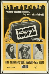 5j0997 HOOKER CONVENTION 1sh 1970s pleasure was their business... they never missed a trick!