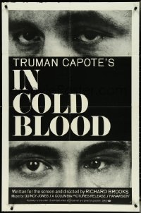 5j1013 IN COLD BLOOD 1sh 1968 Richard Brooks, Robert Blake, Scott Wilson, Truman Capote!