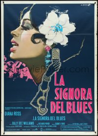 5j0393 LADY SINGS THE BLUES Italian 1p 1973 great Cesselon art of Diana Ross as Billie Holiday!