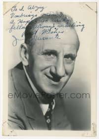 5j0237 JIMMY DURANTE signed 5x7 photo 1946 head & shoulders portrait of the actor/comedian!