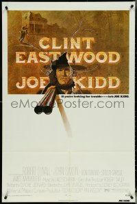 5j1024 JOE KIDD 1sh 1972 art of Clint Eastwood with shotgun, written by Elmore Leonard!