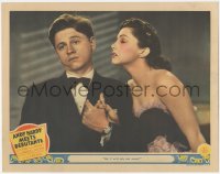 5j1348 ANDY HARDY MEETS DEBUTANTE LC 1940 Mickey Rooney would kiss Diana Lewis if they met sooner!