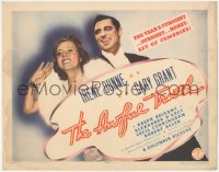 5j1245 AWFUL TRUTH TC 1937 happy Cary Grant & pretty Irene Dunne, Leo McCarey classic, ultra rare!