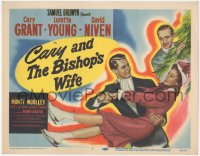 5j1247 BISHOP'S WIFE TC 1948 Cary Grant, Loretta Young, priest David Niven, classic romantic comedy!