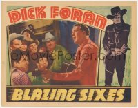 5j0081 BLAZING SIXES signed Other Company LC 1937 by Dick Foran, who's playing guitar for friends!