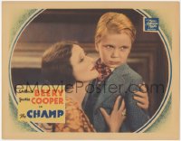 5j1373 CHAMP LC 1931 great close up of Irene Rich staring lovingly at her son Jackie Cooper!